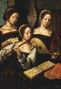 Master of the Housebook Concert of Women oil painting reproduction